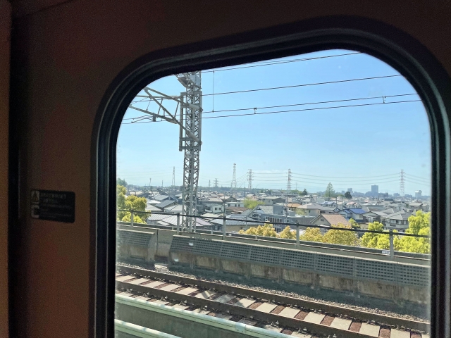 新幹線窓からの風景